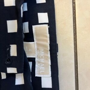 Michael Kors Blue and White Patterned Dress Pants.